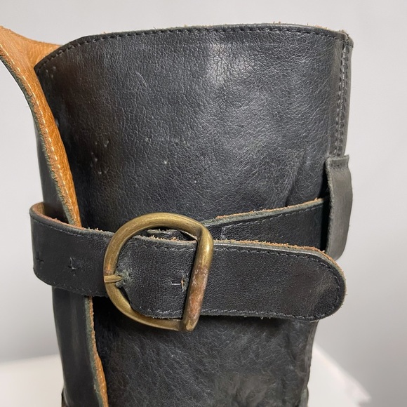 FIORENTINI + BAKER Black Eternity Boots 3 Buckle Artisan Leather Size EU 37 US 7 - Picture 11 of 16